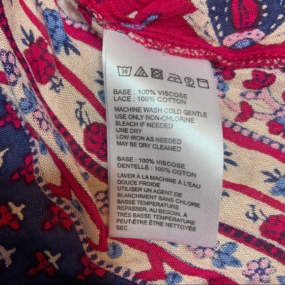 Anthropologie Maeve Gretchen Patchwork Blouse Size Medium - Picture 10 of 11